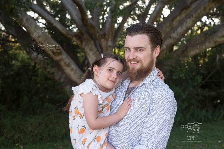 A photograph with her Daddy